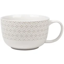 Gifi Bol jumbo blanc à motif taupe