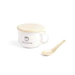 Gifi Bol jumbo 62cl avec cuillère et couvercle cocooning