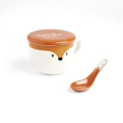 Gifi Bol jumbo 62cl avec cuillère et couvercle renard