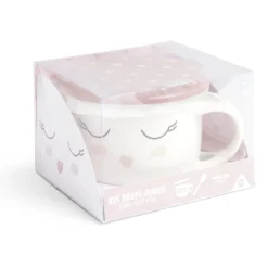 Gifi Bol jumbo 62cl avec cuillère et couvercle blush girly