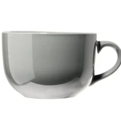 Gifi Bol jumbo Madrid en faïence gris foncé Ø13xH8,5cm 700ml