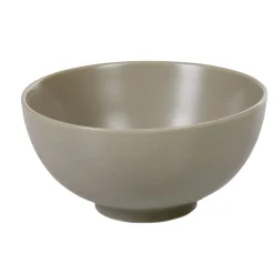 Gifi Bol petit déjeuner gris clair en porcelaine grand format