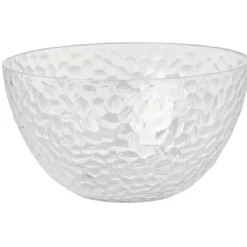 Gifi Bol plastique transparent martelé x4