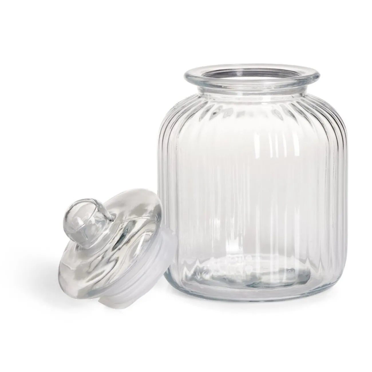 Gifi Bonbonnière en verre ø17,5xH27,5cm