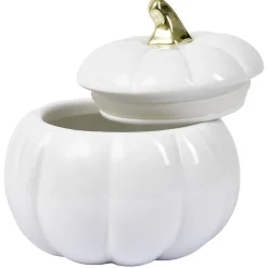 Gifi Bonbonnière Halloween forme citrouille porcelaine blanc Ø18 cm