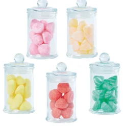 Gifi Bonbonnière transparente avec couvercle verre 15 cl x5