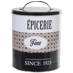 Gifi Rangement|Boîte à 3 compartiments carreaux de ciment noir et blanc