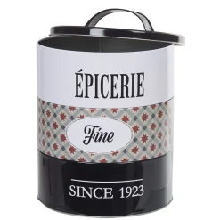 Gifi Rangement|Boîte à 3 compartiments carreaux de ciment noir et blanc