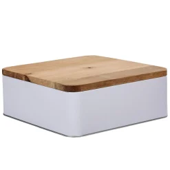 Gifi Boîte à biscuit rectangulaire blanc naturel