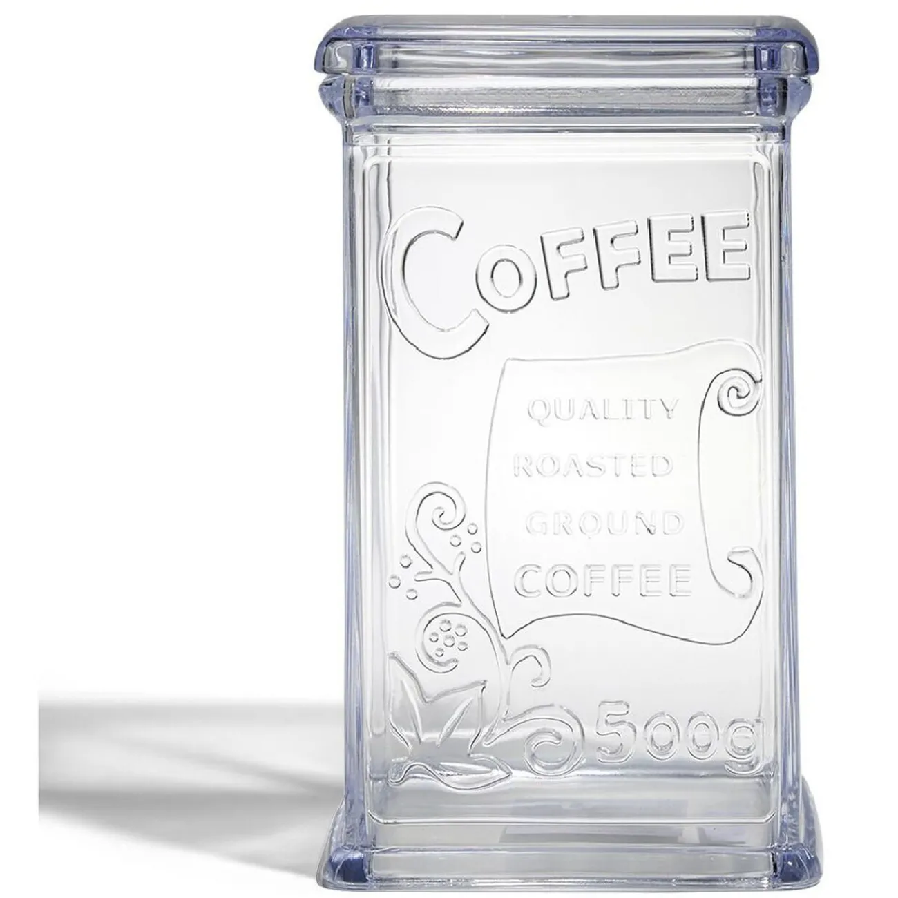 Gifi Boîte à café 500g en plastique transparent 11,5x9xH19cm