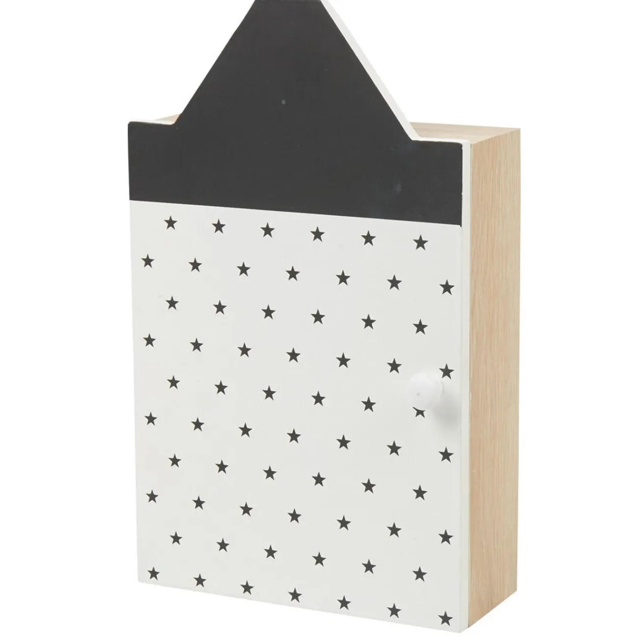 Gifi Rangement|Boîte à clé maison blanc et noir