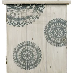 Gifi Rangement|Boîte à clef beige à motifs