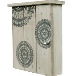 Gifi Rangement|Boîte à clef beige à motifs