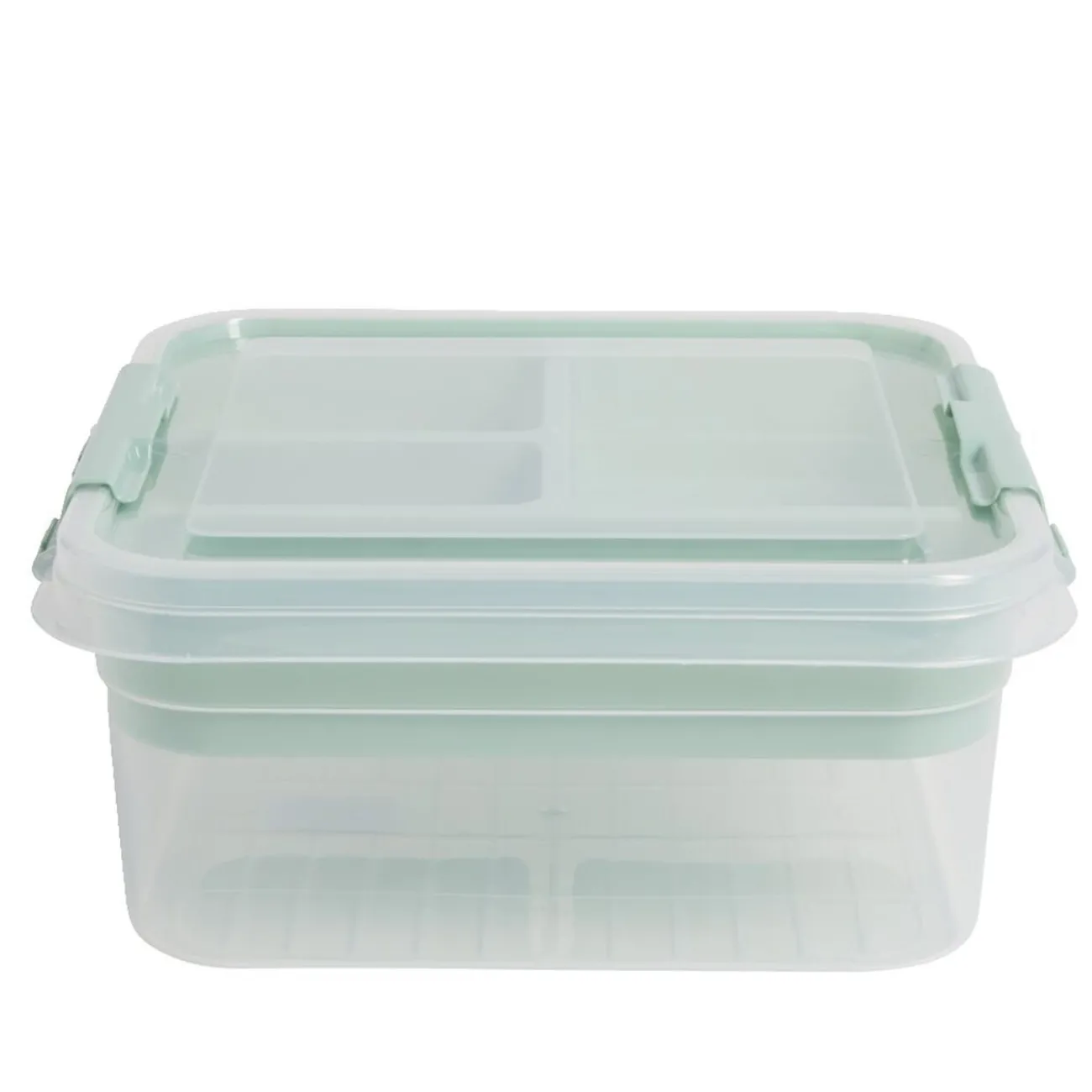 Gifi Rangement|Boîte à compartiments 2 niveaux de rangement 26x25xH11cm