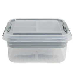 Gifi Rangement|Boîte à compartiments 2 niveaux de rangement 26x25xH11cm