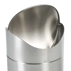 Gifi Nettoyage Et Entretien|Boîte à coton grise chromé