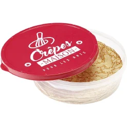 Gifi Boîte à crêpes ronde avec couvercle design rouge