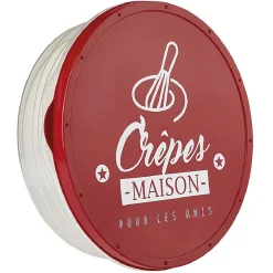 Gifi Boîte à crêpes ronde avec couvercle design rouge