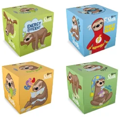 Gifi Bien-Être^Boîte à mouchoirs motif paresseux 56 feuilles à 3 plis