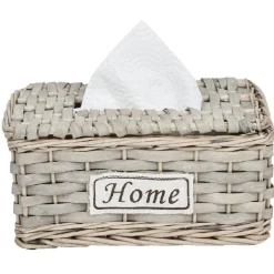 Gifi Rangement|Boîte à mouchoirs tressé blanc HOME
