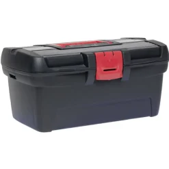 Gifi Aménagement Atelier^Boîte à outils plastique noir et rouge