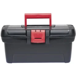 Gifi Aménagement Atelier^Boîte à outils plastique noir et rouge