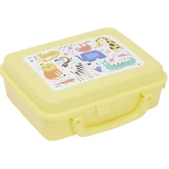 Gifi Boîte à sandwich rectangulaire avec anse plastique vert 16x20xH7cm