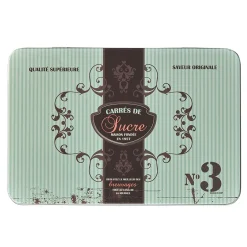 Gifi Boîte à sucre en métal design vintage romantique vert d'eau