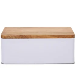 Gifi Boîte à sucre rectangulaire blanc naturel