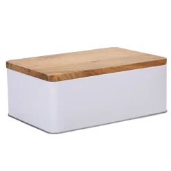 Gifi Boîte à sucre rectangulaire blanc naturel