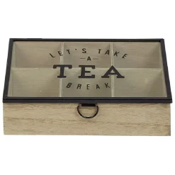 Gifi Boîte à thé 6 compartiments Tea break