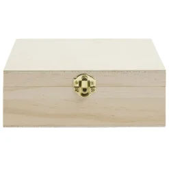 Gifi Boîte à thé en bois à personnaliser 20xH7x15cm