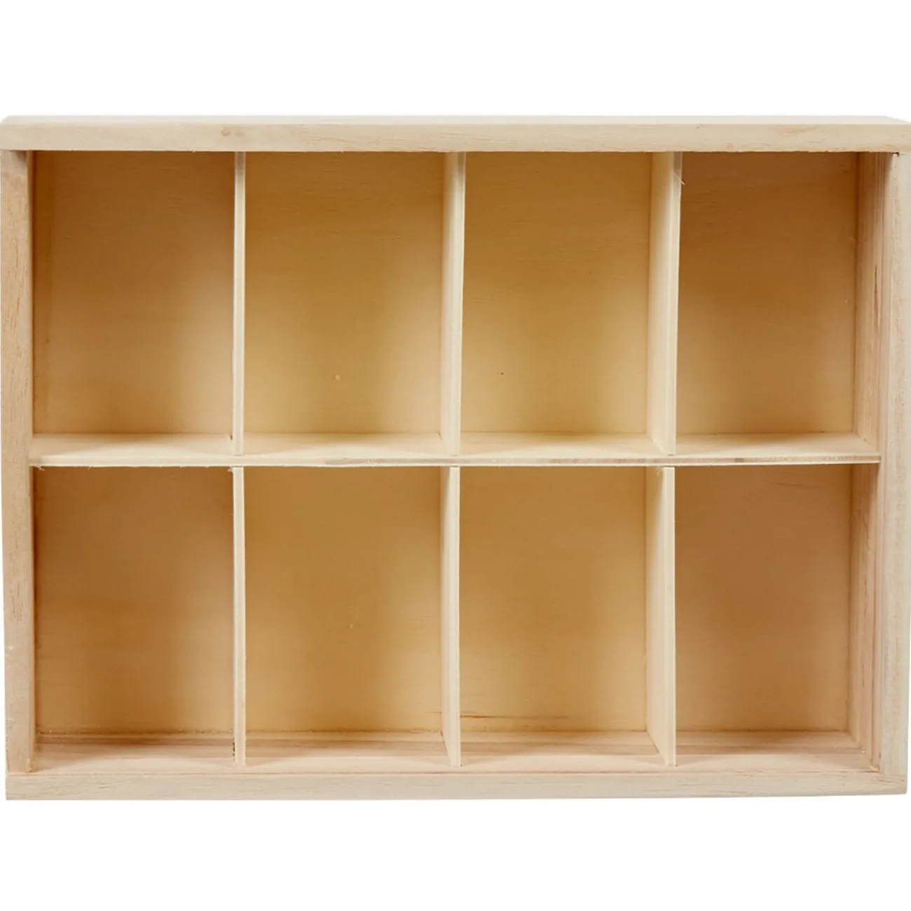 Gifi Boîte à thé noir naturel 8 casiers avec couvercle coulissant