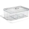 Gifi Boîte à thé plastique transparent 21,5x15x8,5cm