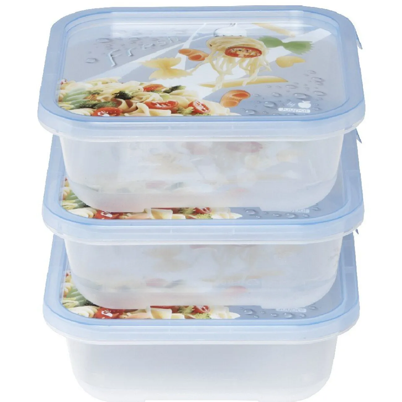 Gifi Rangement|Boîte alimentaire 0,9 L bleue x3