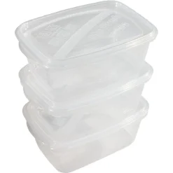 Gifi Boîte alimentaire 1,2 L transparente x3