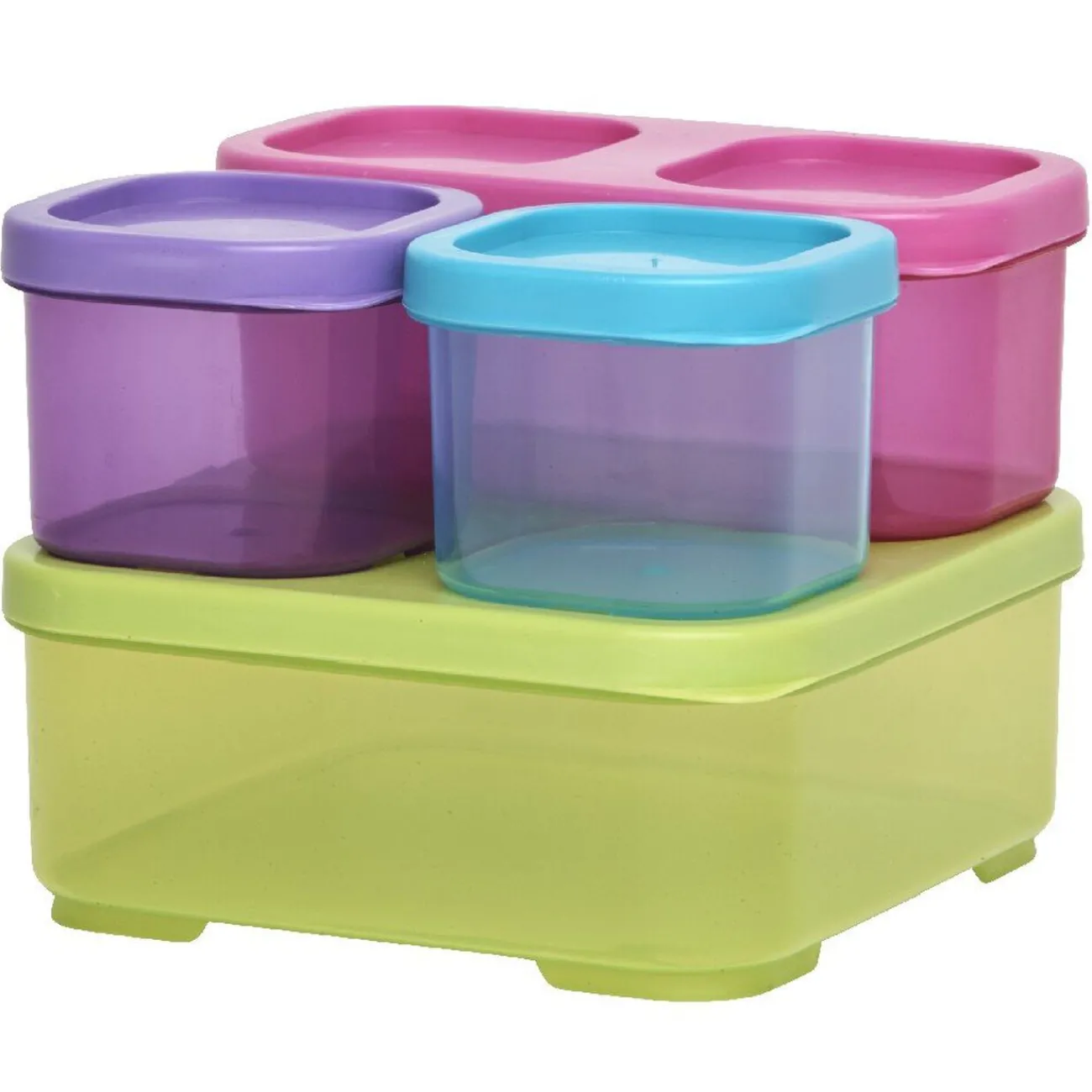 Gifi Boîte alimentaire colorée x4