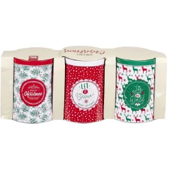 Gifi Boîte alimentaire design Noël métal x3