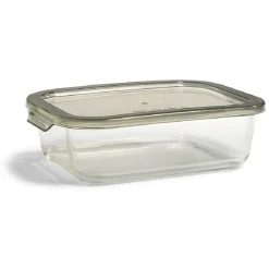 Gifi Boîte alimentaire en verre avec couvercle étanche à clips 1L