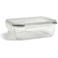 Gifi Boîte alimentaire en verre avec couvercle en plastique à clips 1,5L