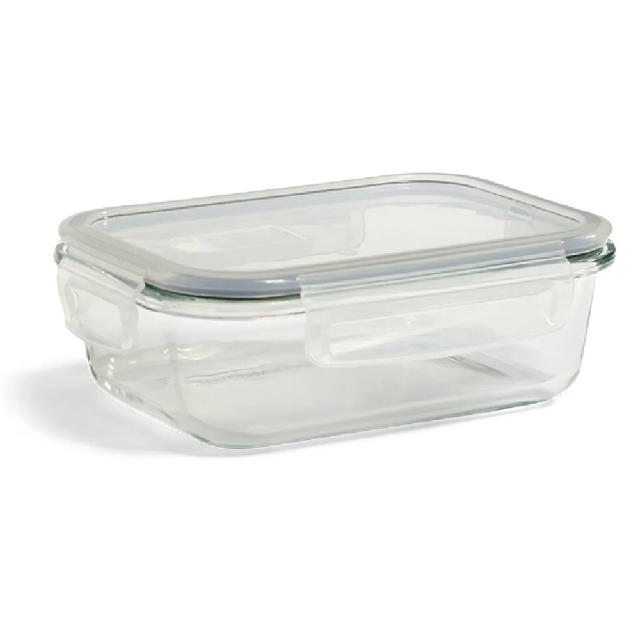 Gifi Boîte alimentaire en verre avec couvercle plastique à clips 640ml