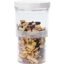 Gifi Boîte alimentaire extensible transparente couvercle blanc