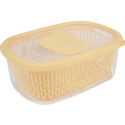 Gifi Boîte alimentaire hermétique avec panier fraîcheur 4 L jaune