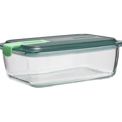 Gifi Boîte alimentaire Luminarc verre Esay Box transparent et vert 122 cl