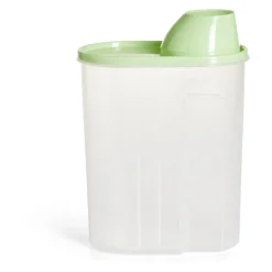 Gifi Boîte alimentaire plastique transparent et vert 2,5L