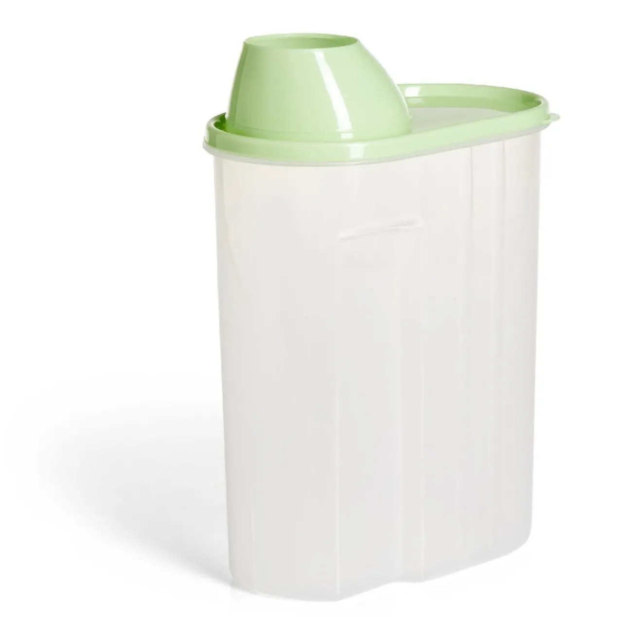 Gifi Boîte alimentaire plastique transparent et vert 2,5L