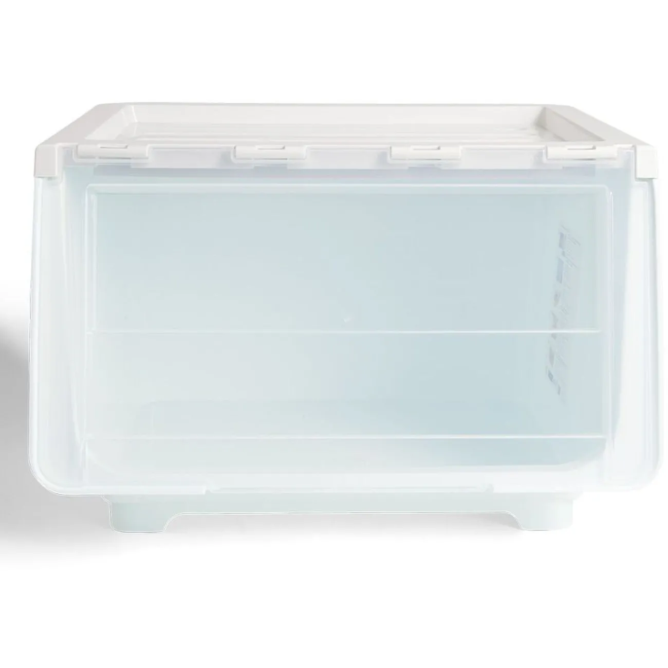 Gifi Rangement|Boîte avec couvercle 45L bleu 43xH30,5x39cm