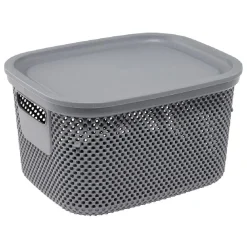 Gifi Entretien Du Linge|Boîte avec couvercle 6L gris