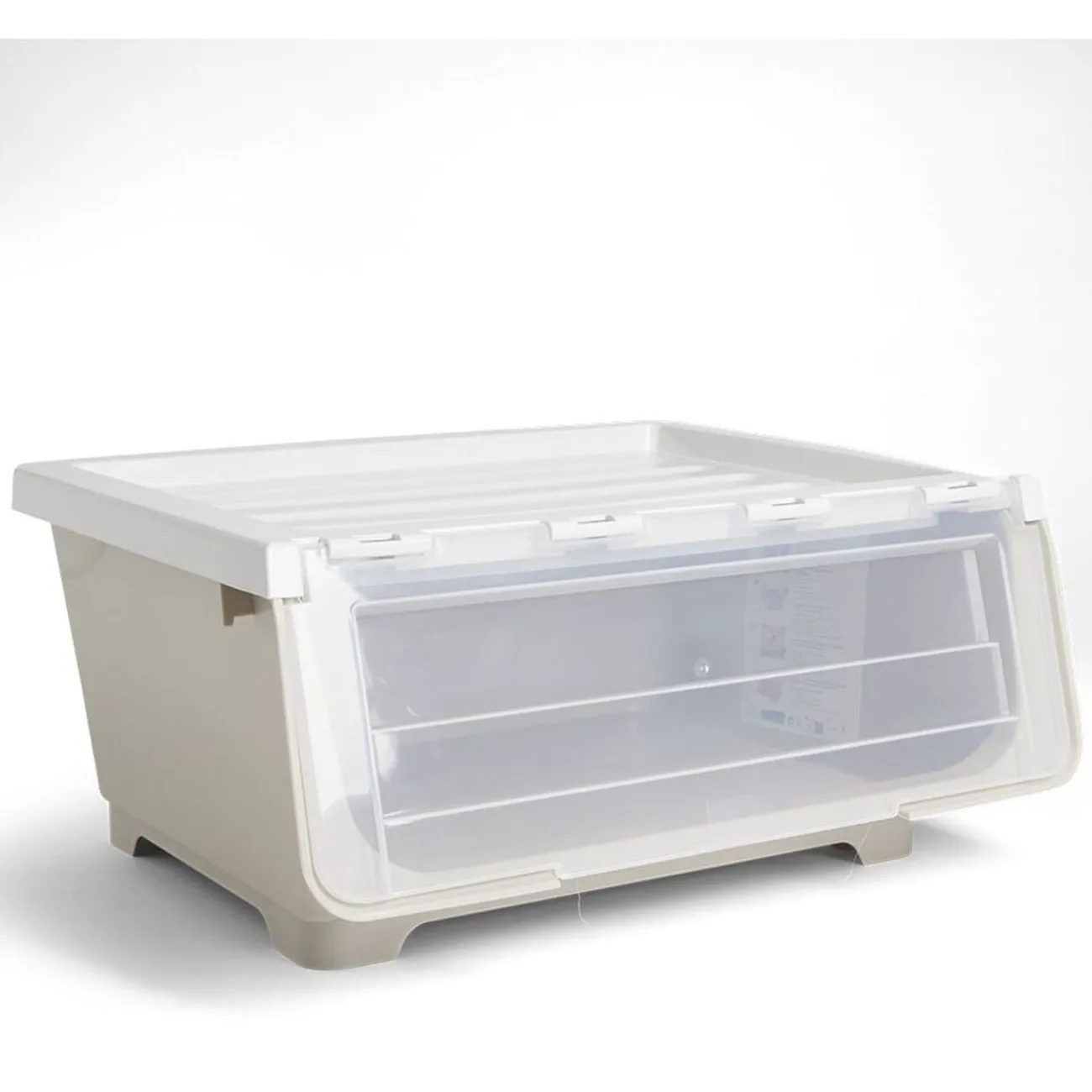 Gifi Rangement|Boîte avec couvercle 29L jaune 43xH21x37cm