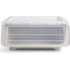 Gifi Rangement|Boîte avec couvercle 29L jaune 43xH21x37cm